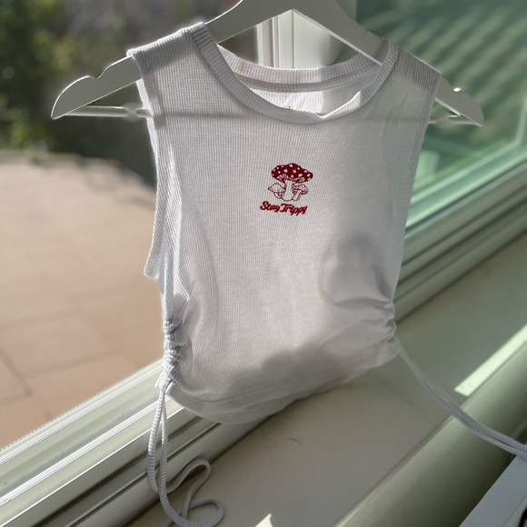 Its a fun Home girl society crop top , size medium and white in colour - Picture 6 of 6